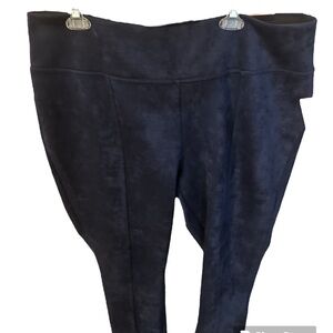 NWT Andrew Marc navy suede 29 ' inseam large waistband leggings size xxl cute